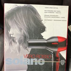 New Solano Vero Rosso 1600W lightweight ceramic hair dryer